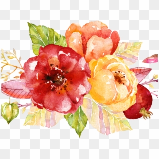 Bouquet Clipart Spring Flower Bouquet - Flower Paint For Invitation - Png Download