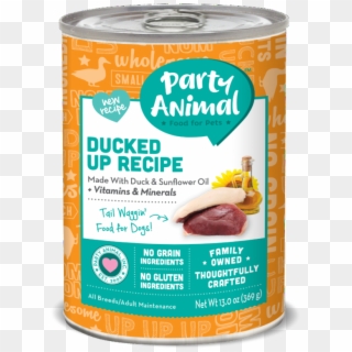 Party Animal Grain Free Ducked Up Recipe Canned Dog - Party Animal Clipart