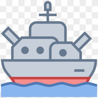 A Battleship Icon Is A Ship Out On The Water, But The - Battleship Icon Clipart