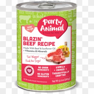 Party Animal Grain Free Blazin Beef Recipe Canned Dog - Party Animal Clipart