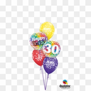 Birthday Confetti Balloon Display - Welcome Home Balloon Png Clipart