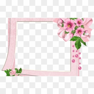Cute Pink Transparent Photo Frame With Flowers Gallery - Good Morning Thought Sai Baba Clipart