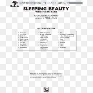 Sleeping Beauty Waltz Thumbnail - Sleigh Ride Leroy Anderson Listening Map Clipart