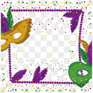 Mardi Gras Poster With - Mardigras Poster Clipart