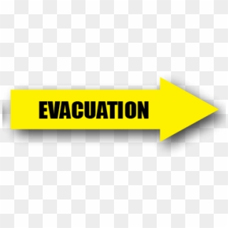 Floor Marking Yellow Directional Arrows For Evacuation - Evacuation Arrow Signs Clipart
