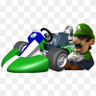 801 X 444 3 - Luigi In Mario Kart Clipart