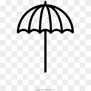 Beach Umbrella Coloring Page - Life Insurance Icon Png Clipart