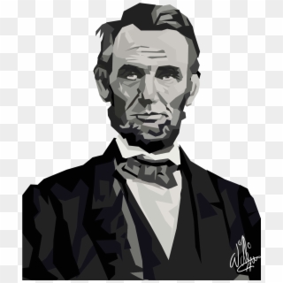 Abraham Lincoln Vector Art American President - Motivation Clipart