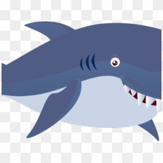 Great White Shark Clipart Happy Shark - Clipart Cartoon Mako Shark - Png Download