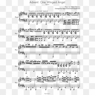 One Winged Angel Sheet Music Composed By Music By Nobuo - Train Your Dragon Partition Violoncelle Marioverehrer Clipart