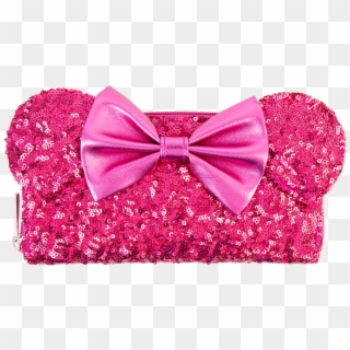 Minnie Ears & Bow Sequin Pink Loungefly Wallet - Headpiece Clipart