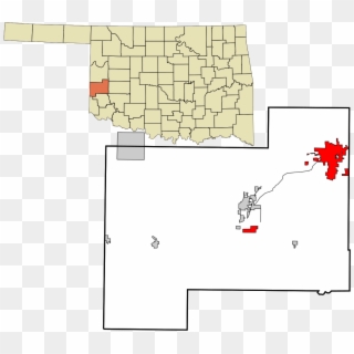 Oklahoma County Map Clipart