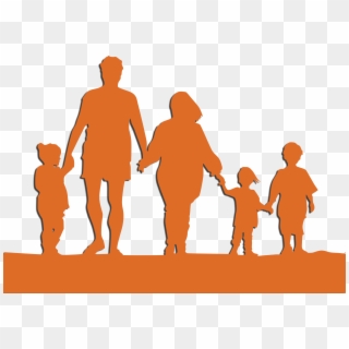 Parents Pictures - Family Holding Hands Silhouette Clipart