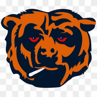 Chicago Bears Smoking Weed Logo Iron On Transfers - Mater Lakes Academy Bears Clipart