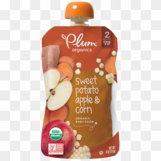 Sweet Potato, Apple & Corn - Baby Food Packaging Clipart