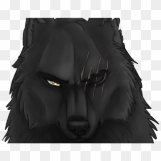 Drawn Black Cat Black Wolf - Black Wolf Clipart