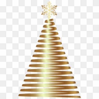 Free Png Gold Deco Christmas Tree Png - Gold Christmas Tree Clip Art Png Transparent Png