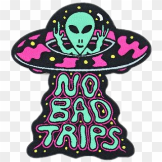Trippy Trippy Sticker Tumblr Grunge Sticker Quote - No Bad Trips Clipart