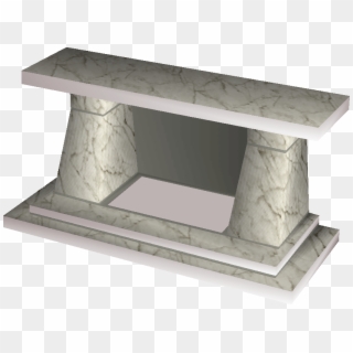 Old Marble Fireplace Clipart