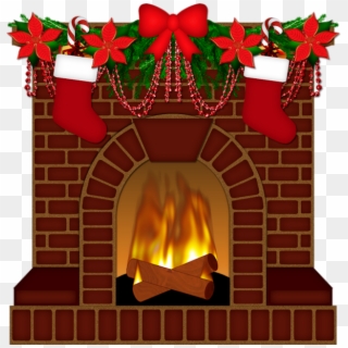 Christmas Fireplace Png - - Hearth Clipart