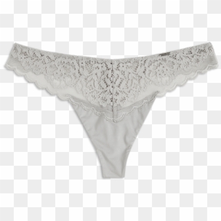 Thong Low Grey - Panties Clipart