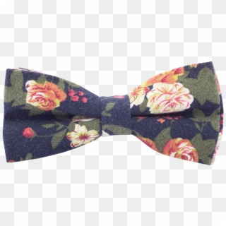 Stylease Exclusive Navy Floral Cocktail Bow Tie - Floral Design Clipart