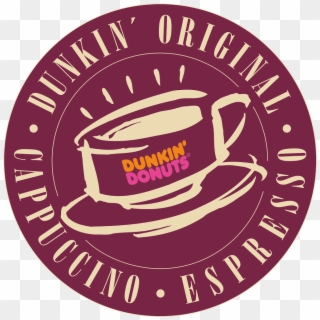 Logo Dunkin Donuts Cappuccino Vector Cdr & Png Hd - Dunkin Donuts Clipart