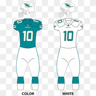 Miami Dolphins Home Uniforms Clipart