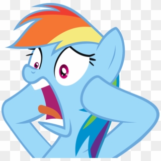 Artist Needed, Despair, Disbelief, Rainbow Dash, Sad, - My Little Pony Rainbow Dash Shocked Clipart