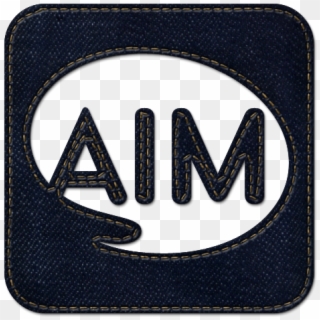 Logo, Aim, Jean, Square, Social, Denim Icon - Icon Clipart