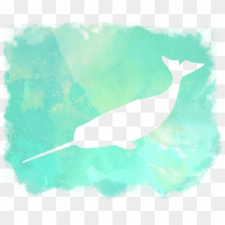 Click And Drag To Re-position The Image, If Desired - Watercolor Narwhals Art Clipart