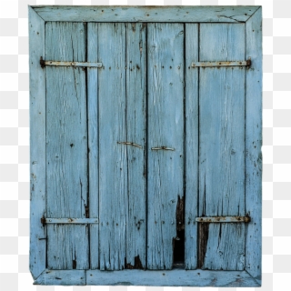 Window Old Blue Weathered Old Window Shutter - Home Door Clipart