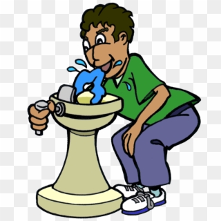 Drinking Water Fountain Clipart Jpg Library - Cartoon - Png Download