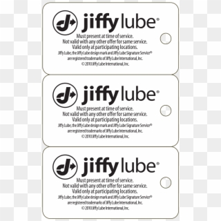 Key Tags, 3-up Packs - Jiffy Lube Coupons Clipart