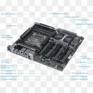 X99 E Ws Motherboards Asus United Kingdomasus Power - Asus X99 E Ws Clipart