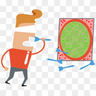 This Free Icons Png Design Of Blind Darts Player Clipart