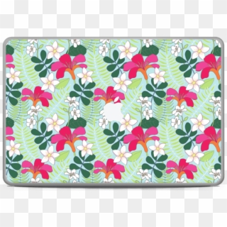 Tropical Flowers Skin Macbook Pro 17” - Floral Design Clipart