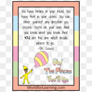Oh, The Places You'll Go - Cartoon Clipart