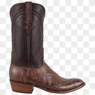 Lucchese Men's Chocolate Wild Gator Boots - Cowboy Boot Clipart