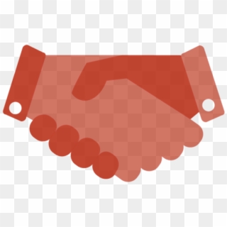 Shaking Hands - Shake Hands Logo Red Clipart
