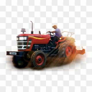 Mahindra Tracto - - Farmer On Tractor Png Clipart