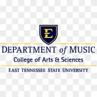 Department Logo Stackedresize Large - East Tennessee State University Clipart