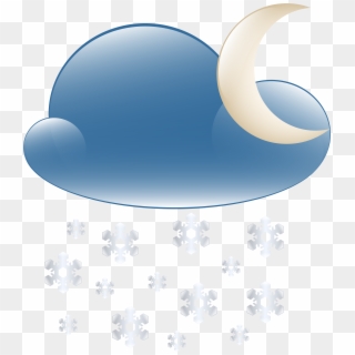 Snowy Cloud Night Weather Icon Png Clip Art Transparent Png