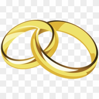 Clipart Library Library Rings Deweddingjpg Com Clipartfest - Gold Rings Vector - Png Download