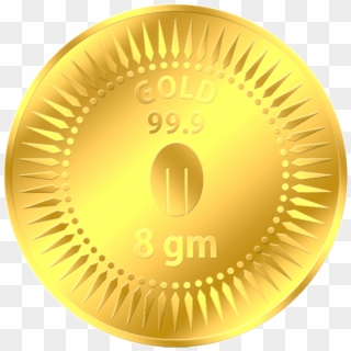 More Views - 8 Gram Gold Coin Clipart