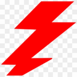 Electricity Clipart Lightning Strike - Red Lightning Bolt Png Transparent Png