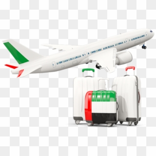 Luggage With Airplane Png Clipart