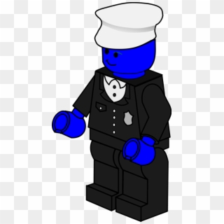 Lego Town Policeman - Lego Police Man Clipart