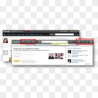 Linkedin Introduces Newly Redesigned Transparent Background - Linkedin Company Page Interface Clipart