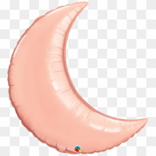 35" Rose Gold Moon Foil Balloon - Crescent Moon Shape Clipart